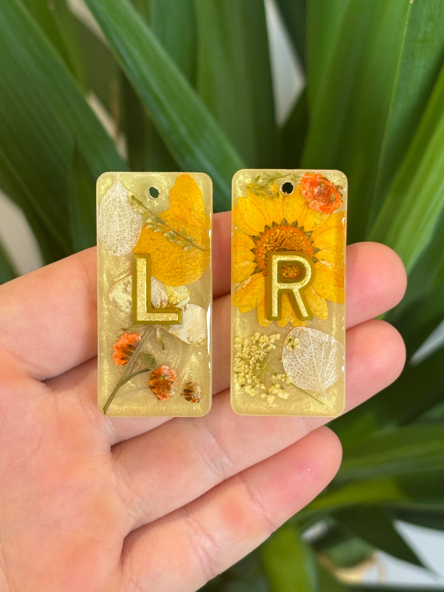 Yellow floral + gold lettering (pre-made)