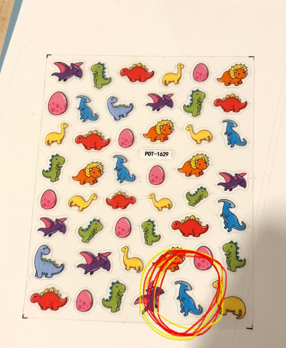 Custom order for Megan - Dino slot markers, green background, green ribbon