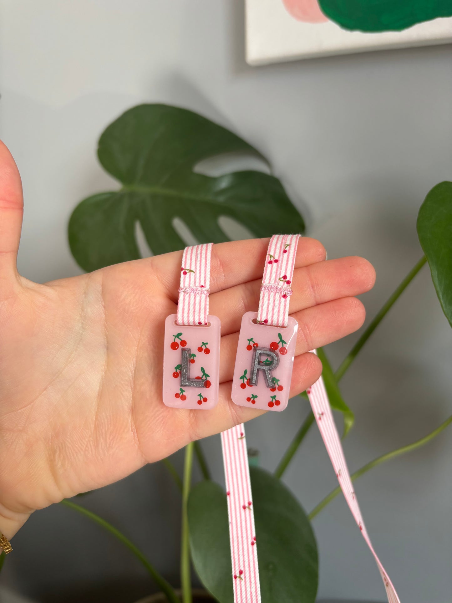 Custom order for Samantha- Powerpuff girls and cherries + ribbon