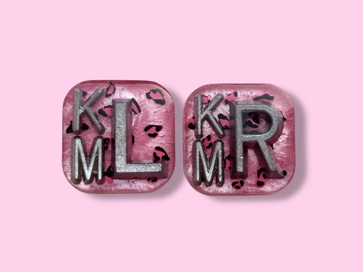 Custom order for Iona - RIGHT pink leopard micro marker + ‘09’