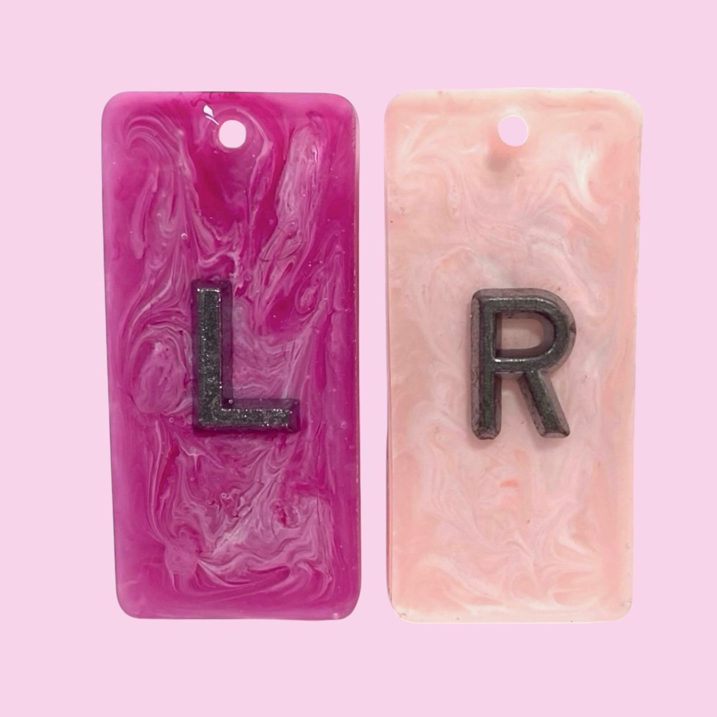 Pink marble style X-Ray markers