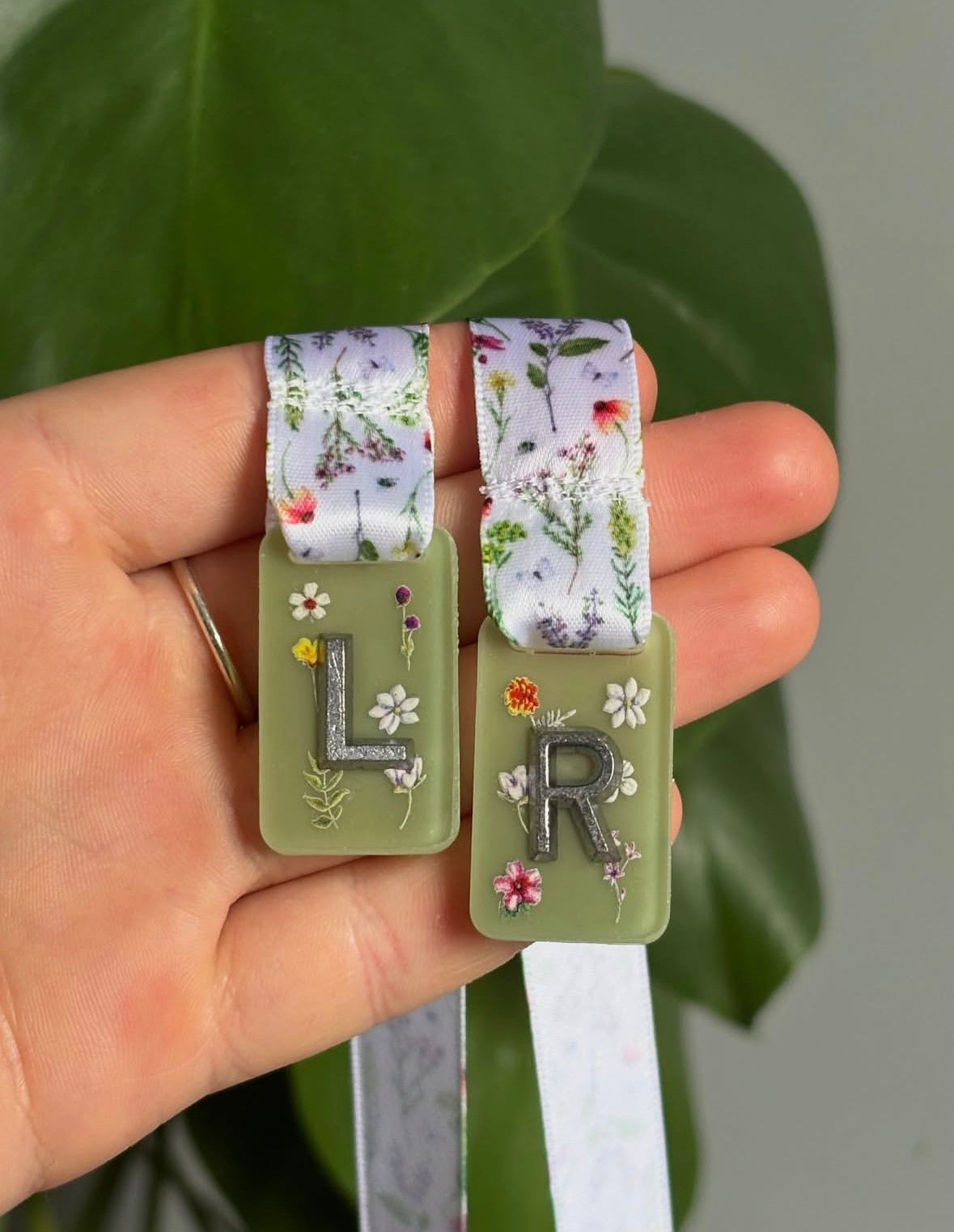 Custom order for Lucy - purple wildflower + baton marker