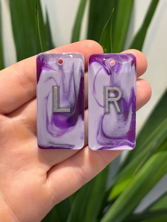 Purple swirl marker set (pre made)