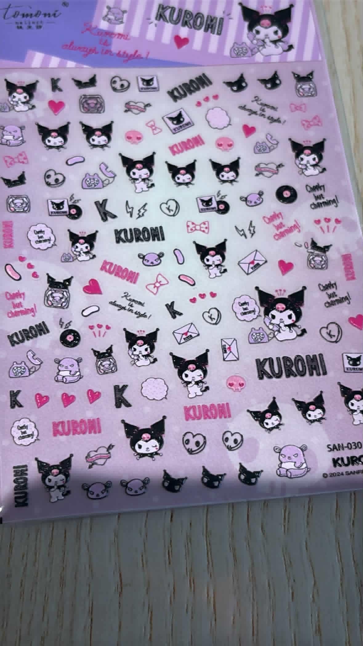 Custom order for Treasure - Cat markers + 100 black ribbon + FB MARKER + Kuromi name badge
